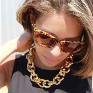 J. Crew Chunky Gold Chain Link Necklace